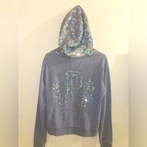 Pink Victoria secrets sequence sweater 
Full zip size M
All bling hoodie